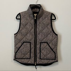 J. Crew Herringbone Puffy Vest